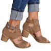 Wedge Sandals for Women Summer Dressy Open Toe Ankle Strap Platform Sandals Women Chunky Heel Outdoor Hollow Out Casual Orthopedic Sandals Comfortable Walking Shoes view 2