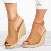Wedge Sandals for Women Summer Dressy Open Toe Ankle Strap Platform Sandals Women Chunky Heel Outdoor Hollow Out Casual Orthopedic Sandals Comfortable Walking Shoes view 2