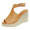 Wedge Sandals for Women Summer Dressy Open Toe Ankle Strap Platform Sandals Women Chunky Heel Outdoor Hollow Out Casual Orthopedic Sandals Comfortable Walking Shoes view 3