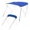 3 Bow Bimini Top Boat Cover with Canopy Storage - Waterproof 600D Oxford Boat Canopy, Sun Shade & Snow Rain Dust Protection, 79"-90" W, 1 Pc view 1