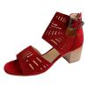 Wedge Sandals for Women Summer Dressy Open Toe Ankle Strap Platform Sandals Women Chunky Heel Outdoor Hollow Out Casual Orthopedic Sandals Comfortable Walking Shoes view 4