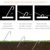 J Hook Rebar Stakes 12 Inch (16 Pack) - Rebar Anchor Ground Stakes - Heavy Duty Rebar Stakes for Chainlink Fence, Sports nets, Camping, Trampolines, Irrigation Pipes and Garden view 3