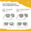 AOZAN ANSI Z87.1 Polarized Replacement Lenses For Oakley Gibston OO9449 Sunglasses - Onyx Black view 4