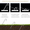 J Hook Rebar Stakes 12 Inch (20 Pack) - Camping Stakes Heavy Duty - Heavy Duty Rebar Stakes for Chainlink Fence, Sports nets, Camping, Trampolines, Irrigation Pipes and Garden view 3
