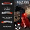NineLeaf Smart Bike Alarm Taillight with Turn Signals and Automatic Brake Light, Waterproof Bicycle Horn with Remote Control, USB Rechargeable Rear Bike Tail Light for Night Riding, 7Pack view 3