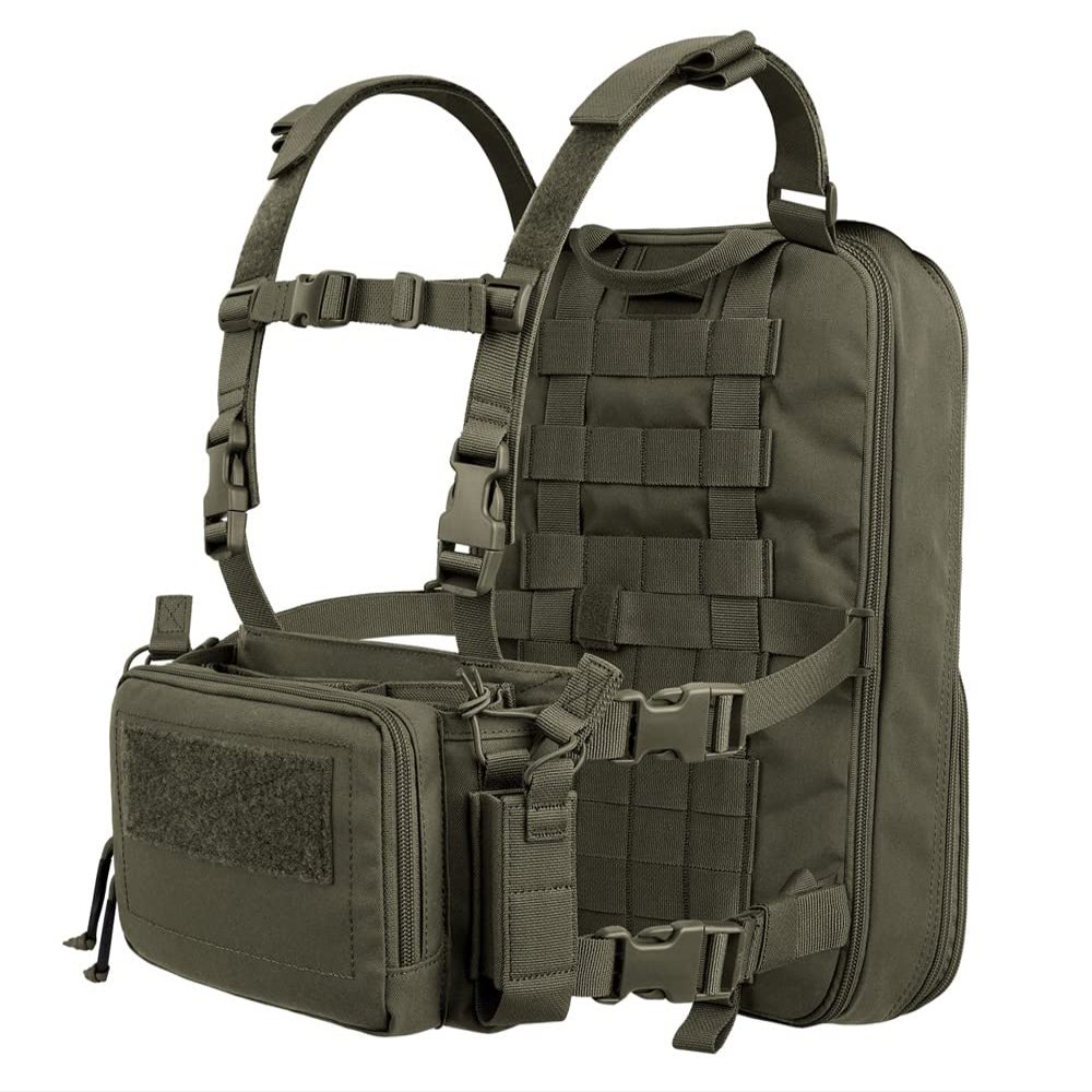 KRYDEX Tactical Expandable Backpack Molle and Tactical Chest Rig Combo RG