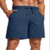 CRZ YOGA Men's Linerless Workout Shorts 7'' - Quick Dry for Running Sports Athletic Gym with Pockets Electric Blue Medium view 1
