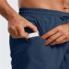 CRZ YOGA Men's Linerless Workout Shorts 7'' - Quick Dry for Running Sports Athletic Gym with Pockets Electric Blue Medium view 3