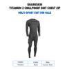 Sharkskin Titanium 2 Multi-Sport Suit for Men, Chillproof Chest Zip Suit with Thermal Protection, Lightweight and Breathable, 3X-Large view 3