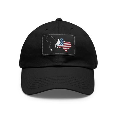 Texas Fishing Dad Hat Retirement Fisherman Angler Fathers Day Texas Pride USA Flag 4th July Patriotic Texas Souvenir (Navy)