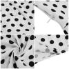 1950s Dresses for Women 50s Style Polka Dot Audrey Hepburn Vintage 1940s Rockabilly Retro Short Sleeve Summer A Line Swing Dress Midi Skater Dress Cocktail Party Evening Prom Gown White Polka Dot XXL view 4
