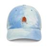 Goldfish hat, Embroidered Unisex tie dye hat, Goldfish Gift, for Goldfish Lovers, Goldfish hat Adult, for Men and Women. Sky view 1