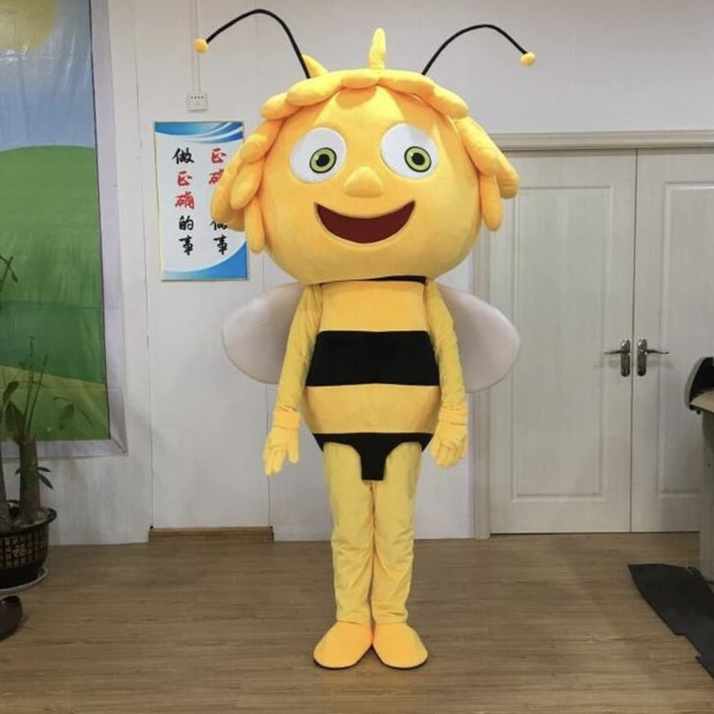 Professional Bee Mascot Costume Fancy Dress Teenager Adult Size Birthday Party Mascot Costume Fursuit Furry Costume Birthday Party Fancy Dress Halloween Cosplay Birthday Party Cosplay Gift