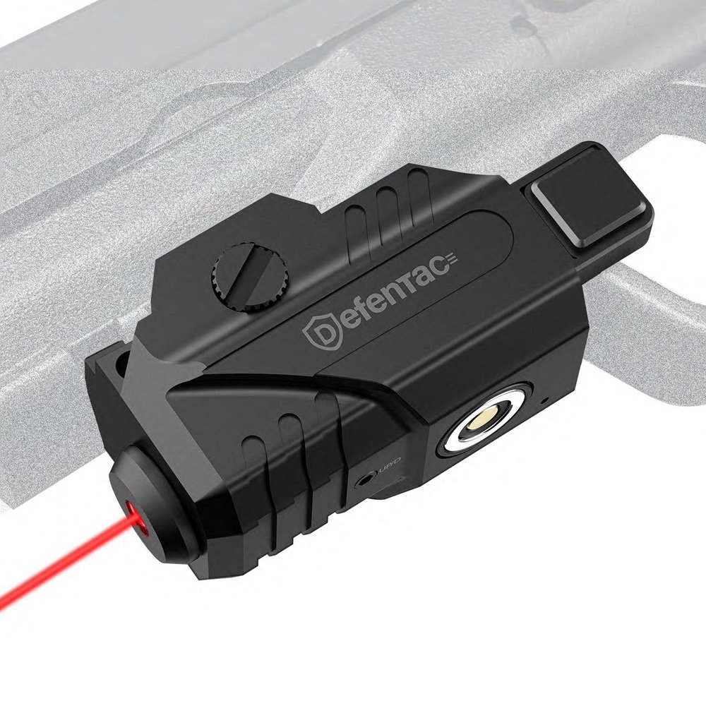 Defentac Red Laser Sight for Pistol/Handgun, Magnetic Rechargeable Beams for Compact Guns W/a Rail, Compatible with Taurus G2C G3 G3C (Red Laser Sight)