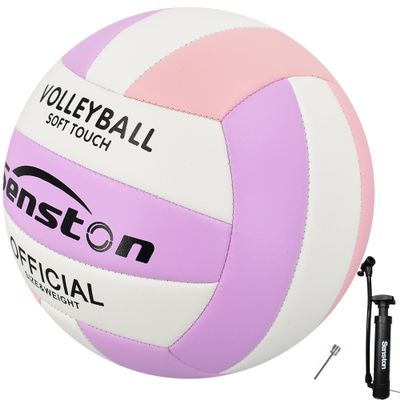 Senston Volleyball Official Size 5 - Waterproof Indoor/Outdoor Soft Volleyball for Beach Play, Game,Gym,Training