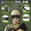 VOZAPOW Airsoft Goggles Anti Fog, Tactical Safety Goggles ANSI Z87+ Rating view 3