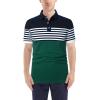 LUJENGEFA Mens Polo Shirts Short Sleeve Striped Casual Slim Fit Golf Polo Contrast Color Summer Cotton T-Shirts view 2