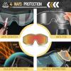 VOZAPOW Airsoft Goggles Anti Fog with ANSI Z87.1 Certified, Safety Goggles Impact Resistant, Tactical Shooting Glasses view 2