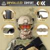 VOZAPOW Airsoft Goggles Anti Fog with ANSI Z87.1 Certified, Safety Goggles Impact Resistant, Tactical Shooting Glasses view 3