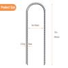 12 in U Shaped Rebar Stakes, (10 Pack) U Shape Ground Stakes, Galvanized Rebar Stakes, Trampoline Ground Stake, Ideal for Securing Trampolines in Windy Conditions. view 2