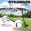 BOHEN 6x4FT Portable Soccer Goal for Kids Backyard with Carry Bag - Easy Folding Lightweight Fun for Outdoor Indoor Training Games for Teen Youth Adult (Black, 6x4FT, 2 Pack) view 2
