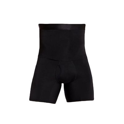JEKE-DG Men Tummy Control Shorts High Waist Slimming Shapewear Body Shaper Seamless Belly Girdle Boxer Briefs (4X-Large,Black-1PC)