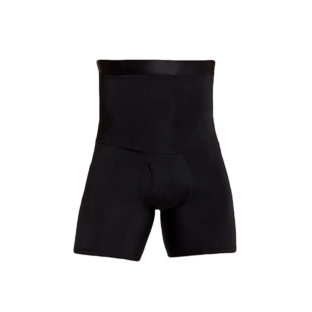 JEKE-DG Men Tummy Control Shorts High Waist Slimming Shapewear Body Shaper Seamless Belly Girdle Boxer Briefs (4X-Large,Black-1PC)