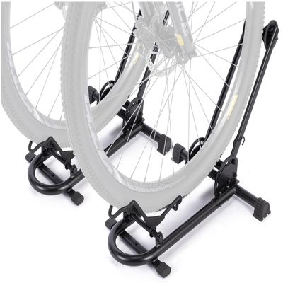 KONG MING CAR Indoor Bike Floor Stand - Bike Stand Rack for Garage/Home - Bike Storage Bicycle Parking Rack Fit 26-29 Mountain Road Bikes (2 Bike Rack)
