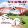 BOHEN 6x4FT Portable Soccer Goal for Kids Backyard with Carry Bag - Easy Folding Lightweight Fun for Outdoor Indoor Training Games for Teen Youth Adult (Red, 6x4FT, 2 Pack) view 2