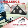BOHEN 6x4FT Portable Soccer Goal for Kids Backyard with Carry Bag - Easy Folding Lightweight Fun for Outdoor Indoor Training Games for Teen Youth Adult (Red, 6x4FT, 2 Pack) view 4