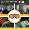 VOZAPOW Airsoft Goggles Anti Fog with ANSI Z87.1 Certified, Safety Goggles Impact Resistant, Tactical Shooting Glasses view 2