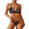 TAIZIYEAH Jamaica Flag Swimsuit Women Two Piece Swimwear Bathing Suit Bikini Swimsuit Swimsuit Set Comfortable XS view 1