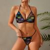 TAIZIYEAH Jamaica Flag Swimsuit Women Two Piece Swimwear Bathing Suit Bikini Swimsuit Swimsuit Set Comfortable XS view 2