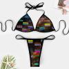 TAIZIYEAH Jamaica Flag Swimsuit Women Two Piece Swimwear Bathing Suit Bikini Swimsuit Swimsuit Set Comfortable XS view 3