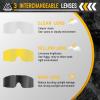 VOZAPOW Airsoft Goggles Anti Fog with ANSI Z87.1 Certified, Safety Goggles Impact Resistant, Tactical Shooting Glasses view 4