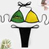 TAIZIYEAH Jamaica Flag Women's Swimsuit Swimwear Bikini 2 Piece Sets Bathing Suit Swimsuits Set Party XS view 3
