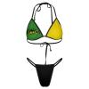TAIZIYEAH Jamaica Flag Women's Swimsuit Swimwear Bikini 2 Piece Sets Bathing Suit Swimsuits Set Party XS view 4