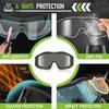 VOZAPOW Airsoft Goggles Anti Fog with ANSI Z87.1 Certified, Safety Goggles Impact Resistant, Tactical Shooting Glasses view 2