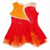 YiZYiF Kids Girls Rhinestone Sleeveless Figure Ice Skating Dress Roller Skating Dance Dresses Competition Costume Dancewear Red 16 Years view 3