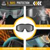 VOZAPOW Airsoft Goggles Anti Fog with ANSI Z87.1 Certified, Safety Goggles Impact Resistant, Tactical Shooting Glasses view 2