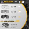 VOZAPOW Airsoft Goggles Anti Fog with ANSI Z87.1 Certified, Safety Goggles Impact Resistant, Tactical Shooting Glasses view 4