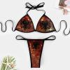 TAIZIYEAH Albanian Flag Women's Swimsuit Swimwear Bikini 2 Piece Sets Bathing Suit Swimsuits Set Pool L view 3