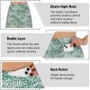 beroy Women Athletic Skirts Mid Length,Women Casual Skirt with 3 Pockets(S Green dot) view 3