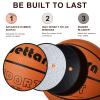 Wettarn 6 Pack Rubber Training Basketball with Pump Size 7, 29.5 Inch Street Ball for Teens Adults Indoor and Outdoor Gym Training Competition Basketball Games(Orange) view 2