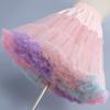 YYKSYDPT Adult 3-Layered Puffy Tutu Elastic Waist Tulle Skirt Fluffy Party Cosplay Princess Costume Ballet Dance Underskirt (Colorful) view 3