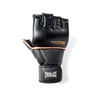 Everlast Titan Grappling Gloves - Color Black, Size S/M - Ideal for Grappling, MMA, and Training
