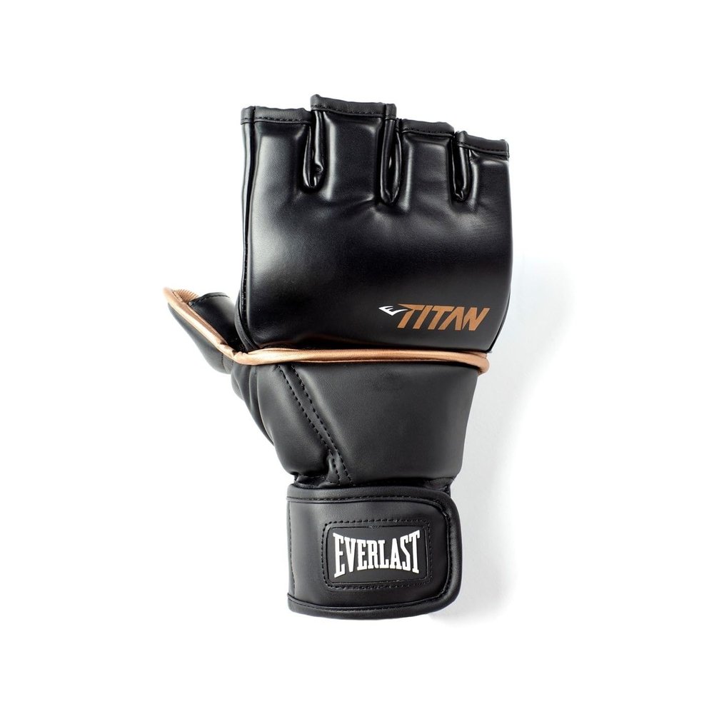 Everlast Titan Grappling Gloves - Color Black, Size S/M - Ideal for Grappling, MMA, and Training