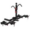 BougeRV Lockable Hitch Mount Bike Rack Platform 2-Bike Carrier for SUV & Truck, Lightweight E-Bike Compatible, Foldable & Tilting to Open Trunk, Easy Assembly Bike Rack Fit for 2'' Hitch Receiver
