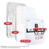 RUNBOW Indoor Mini Basketball Hoops Backboard with Powerful Suction Cups,Wall Mounted Door Basketball Hoops,Toys with Balls Gifts for Kids Boys Teens (43x30CM Black-White with Scorer) view 3
