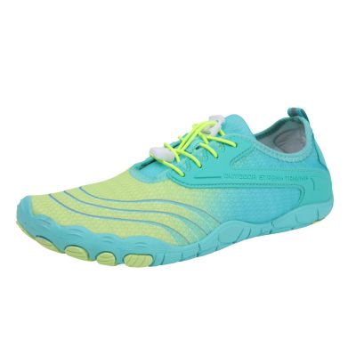 CsgrFagr Wide Womens Shoes Womens Water Shoes Barefoot Socks for Beach Swim Yoga Outdoor Sports Women's Wedge Sneaker (Green, 7.5)